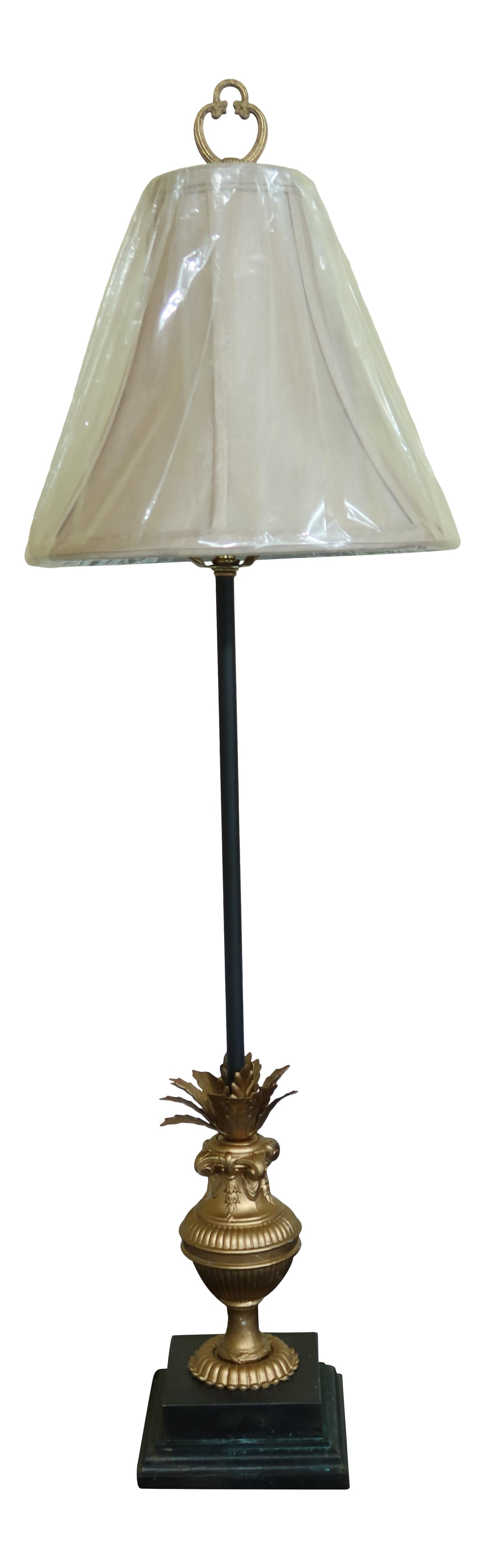 Regency Style Faux Bronze Table Lamp with Shade (1 of 8)