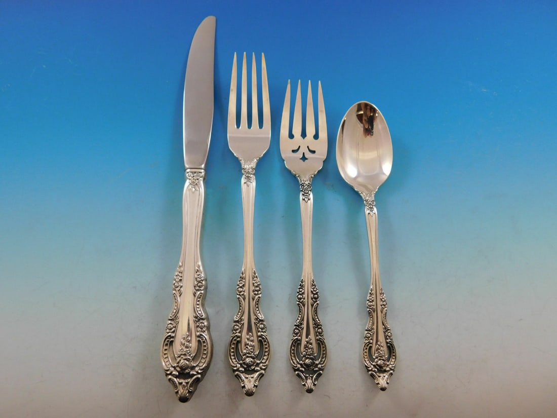 Oneida Mediterranea Sterling Silver 4-Piece Place Setting (1 of 4)