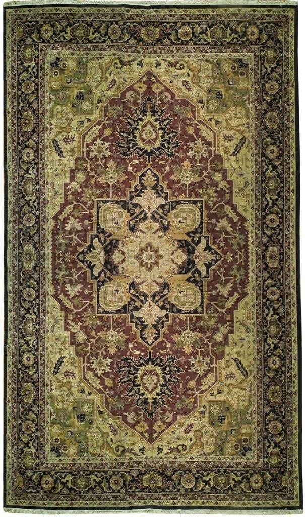 14 x 24 Handmade Heriz Rug in Plumb Red Wool: 14 x 24 Handmade Heriz Rug in Plumb Red Wool Free continental US Shipping Introducing the exquisite Heriz Handmade Rug, measuring 14 feet in width and 24 feet in length (168 in x 288 in). This stunnin
