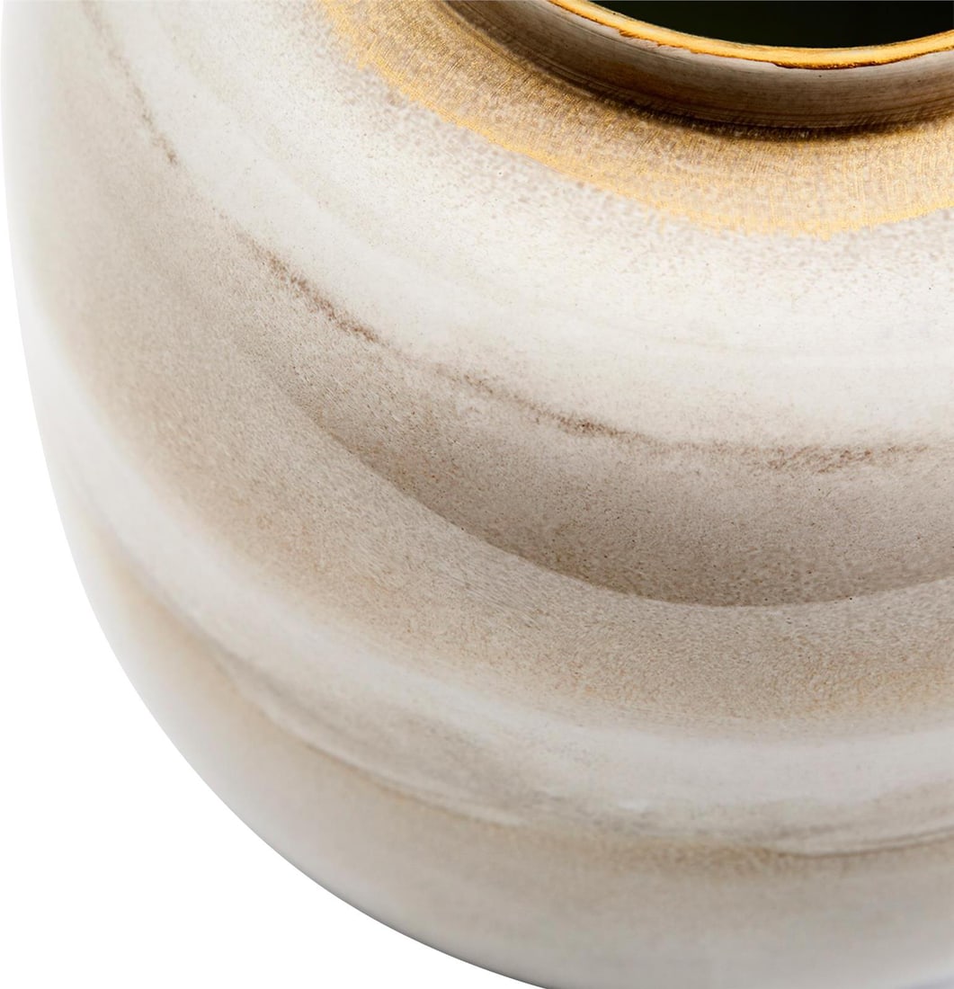 Cyan Kasha Two-Tone Porcelain Vase 9.5 Glossy Finish (1 of 3)