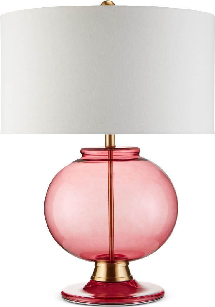 Currey Jocasta Red Table Lamp with Linen Shade 27.75H Transitional Style (1 of 3)