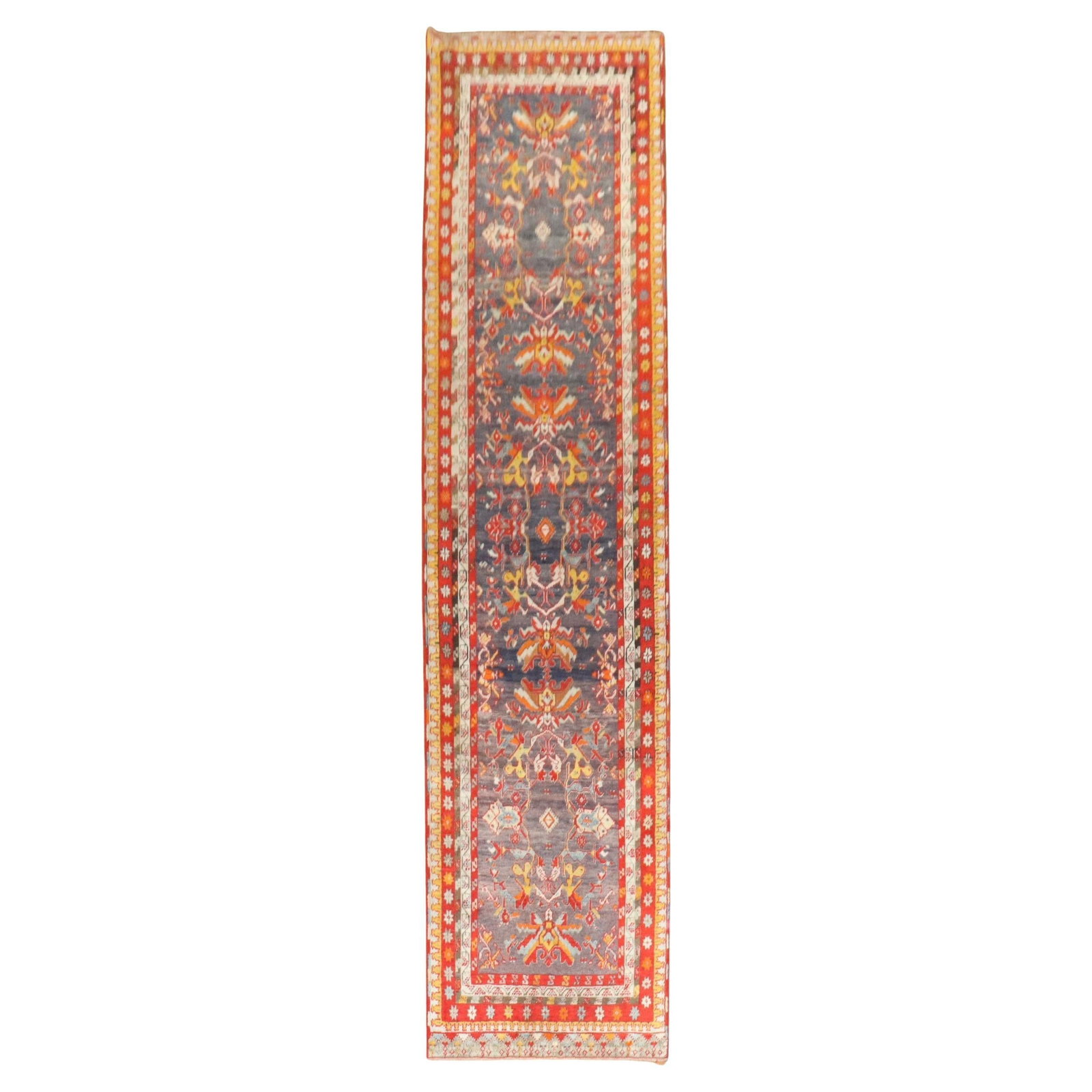 Early 20th Century Turkish Sivas Wool Runner Rug 2'9 x 12': Early 20th Century Turkish Sivas Wool Runner Rug 2'9 x 12' This is an early 20th century Turkish Sivas runner rug, crafted in the Agra style. The piece is hand-woven from wool and showcases traditiona
