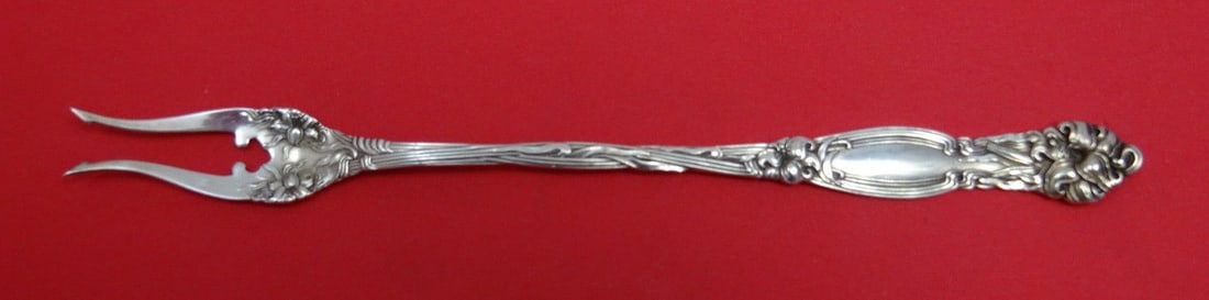 International Sterling Frontenac 2-Tine Pickle Fork 8 1/2 Inches (1 of 2)