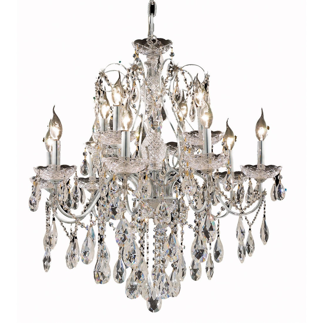Elegant Lighting St. Francis 12-Light Chrome Crystal Chandelier (1 of 2)