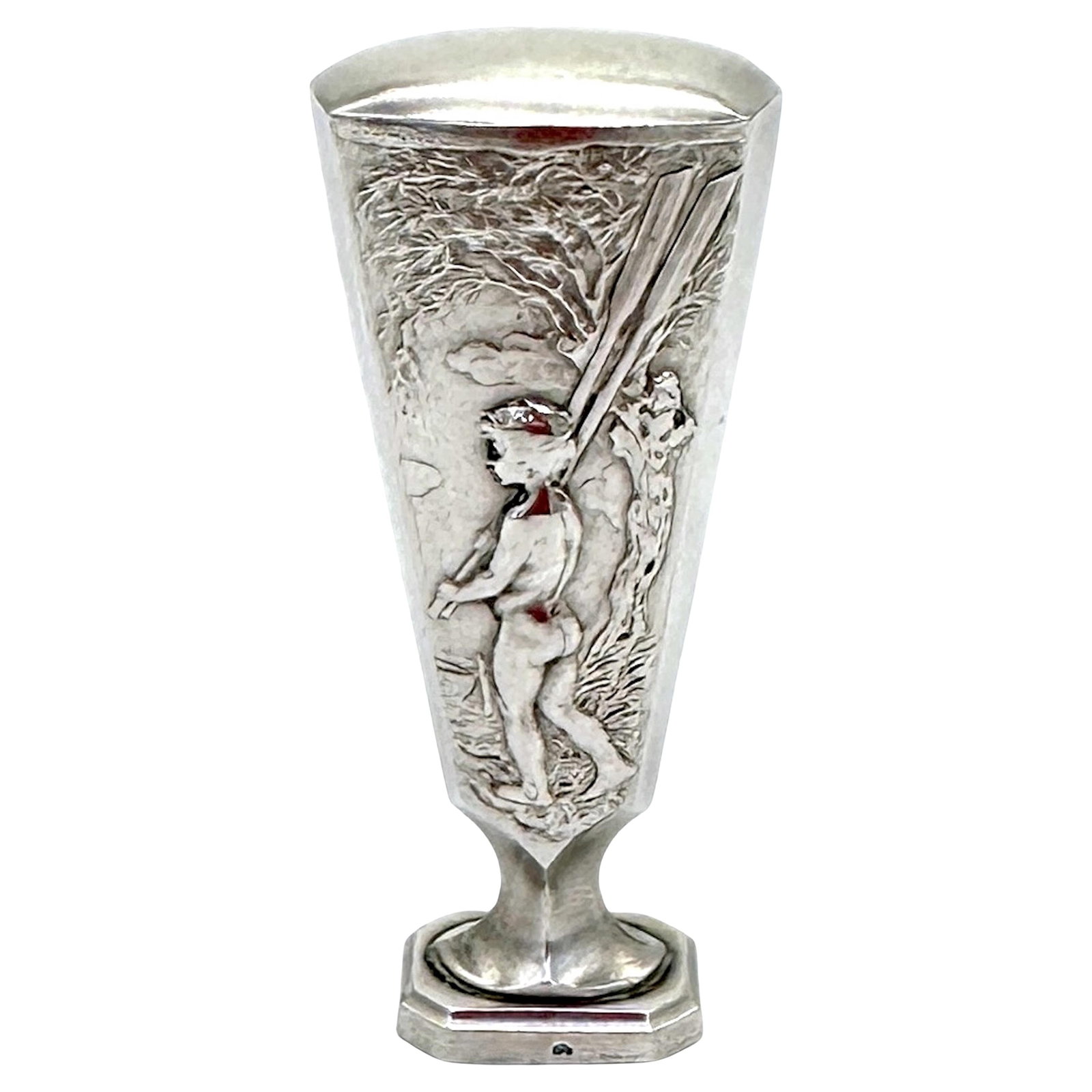 Art Nouveau Continental Silver Wax Seal Circa 1900 with Engraved Monogram W.G. (1 of 10)