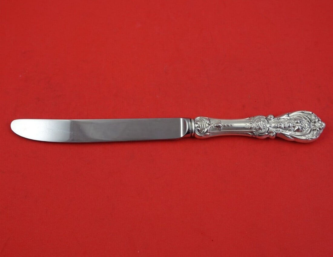 Reed and Barton Francis I Sterling Silver Dinner Knife 9 5/8": Reed and Barton Francis I Sterling Silver Dinner Knife 9 5/8" Elevate your dining experience with this exquisite dinner knife from the Francis I pattern by Reed and Barton. Crafted from sterling silve