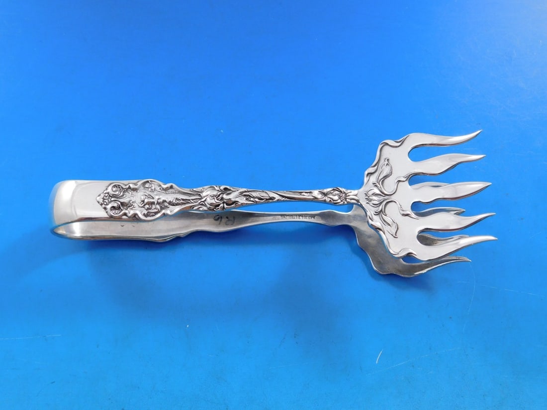 Wallace Irian Sterling Silver Sardine Tong 5.25" Serving Piece (1 of 6)
