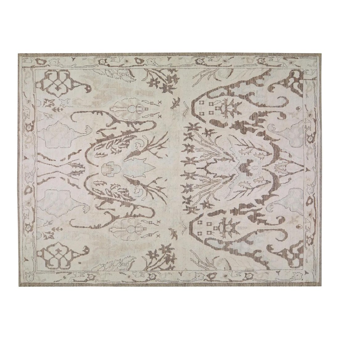 10'5 x 13'9 Wool Area Rug Oushak Handcrafted Design (1 of 6)