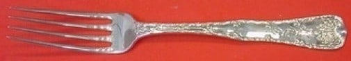 Tiffany & Co Wave Edge Sterling Silver Dinner Fork 8 Inch: Tiffany & Co Wave Edge Sterling Silver Dinner Fork 8 Inch This stunning dinner fork from Tiffany & Co. showcases the elegant Wave Edge pattern, crafted from high-quality sterling silver. Measuring 8 i
