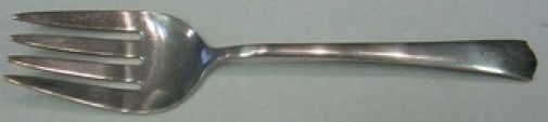 Lunt Modern American Sterling Silver Cold Meat Fork 8 5/8 Inch: Lunt Modern American Sterling Silver Cold Meat Fork 8 5/8 Inch This exquisite Modern American cold meat fork is crafted from high-quality sterling silver by Lunt. Measuring 8 5/8 inches, it features a