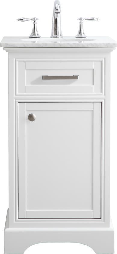 Elegant Lighting Contemporary Bathroom Vanity in Brushed Steel Finish: Elegant Lighting Contemporary Bathroom Vanity in Brushed Steel Finish This elegant white vanity is designed to enhance modern bathrooms with its sleek contemporary style. Crafted from solid wood and f