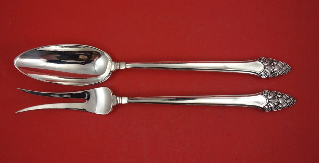 Gorham Sovereign Old Sterling Silver Vegetable Serving Set 10 1/4 (1 of 2)