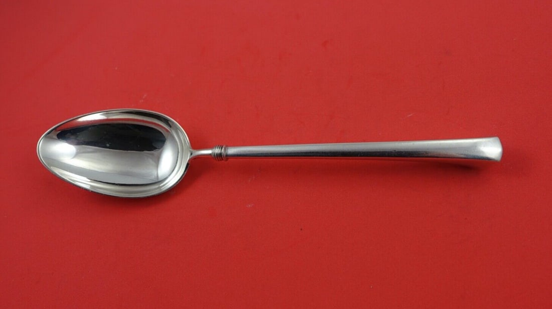 Gorham Angelo Sterling Silver Serving Spoon 8 7/8 inches Monogrammed (1 of 2)
