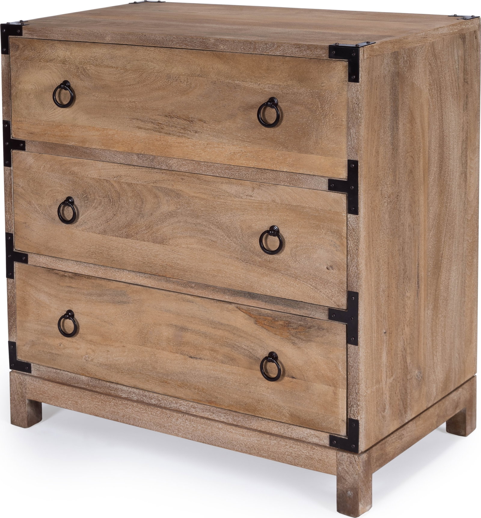 Butler Campaign Chest Natural Mango Wood Stylish Storage (1 of 8)