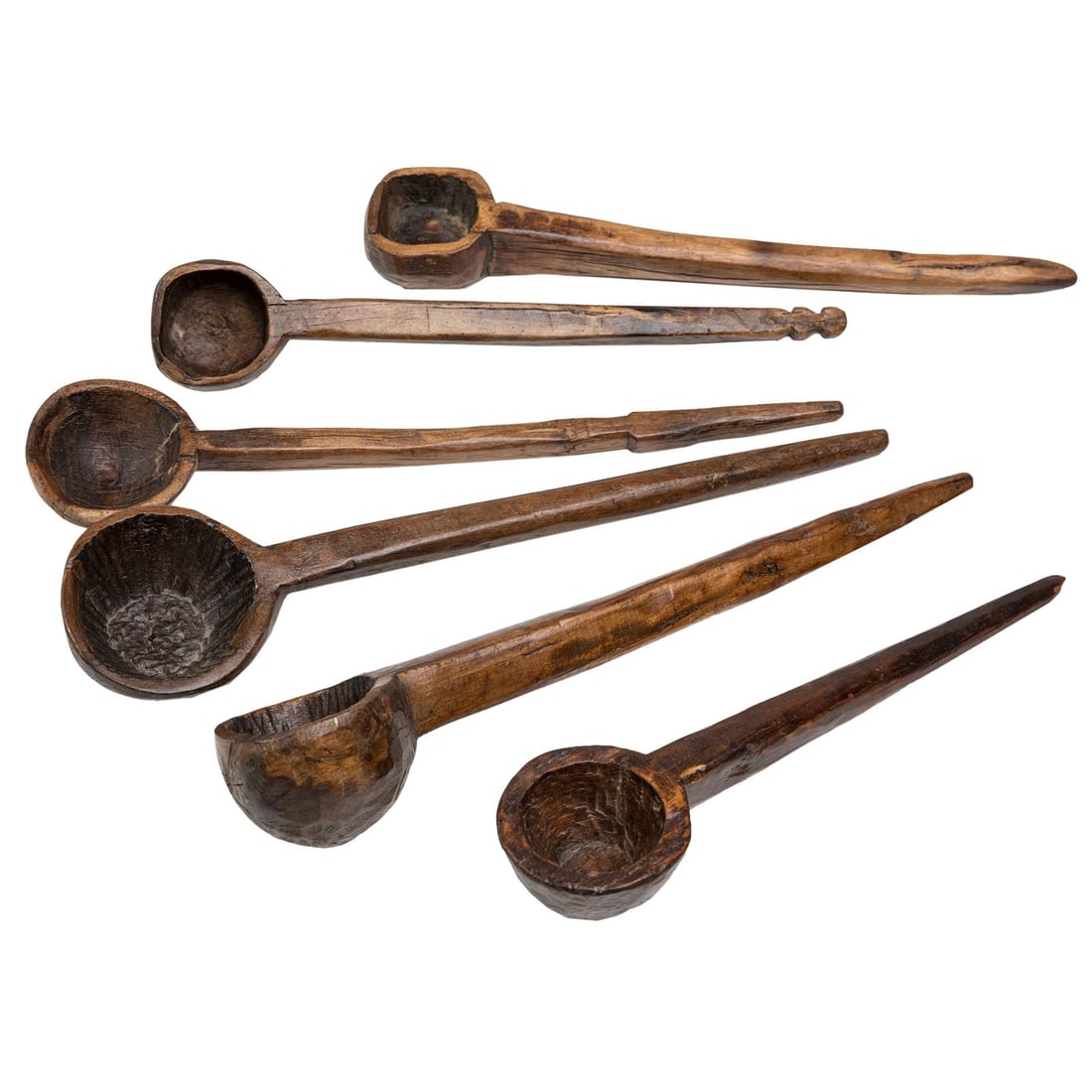 Hand-Carved Indian Maple Wood Spoons Set with Lacquer Finish (1 of 1)