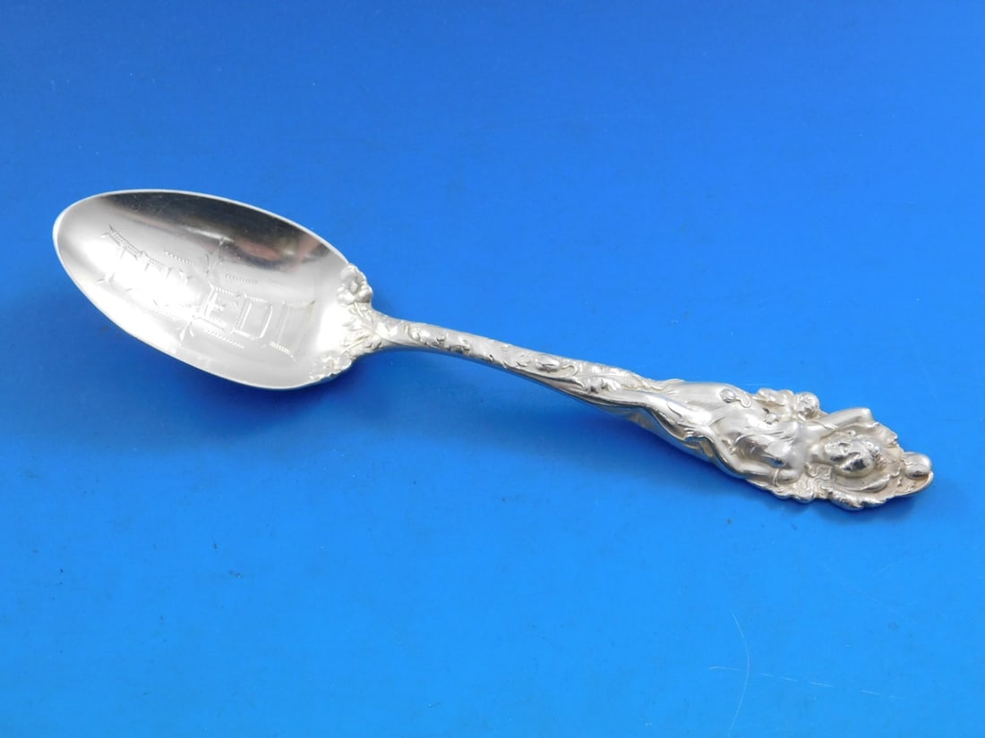 Reed & Barton Love Disarmed Sterling Silver Teaspoon 6" Monogrammed Toledo (1 of 6)