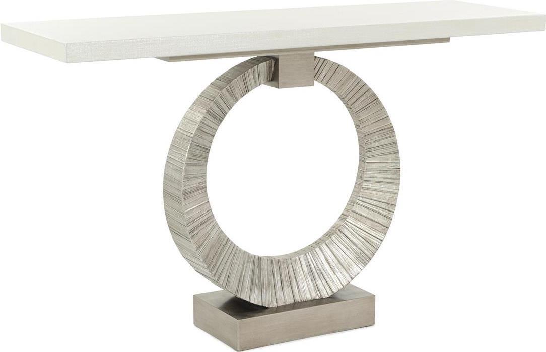 John-Richard Leili Console Table 38.25H 60W 18.25D New: John-Richard Leili Console Table 38.25H 60W 18.25D New Introducing the Leili Console Table, a perfect blend of versatile style and functional design. This new piece from John-Richard features a sleek 