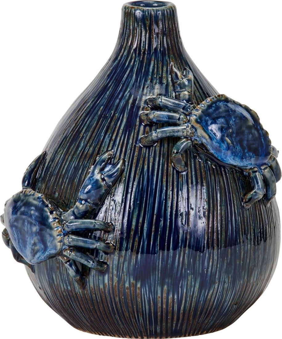 Antique Style Classic Blue Turtle Vase 9.5" Home Accent: Antique Style Classic Blue Turtle Vase 9.5" Home Accent Enhance your home decor with this Classic Blue Turtle Vase, designed in an elegant antique or vintage style. This charming vase stands at 9.50 i