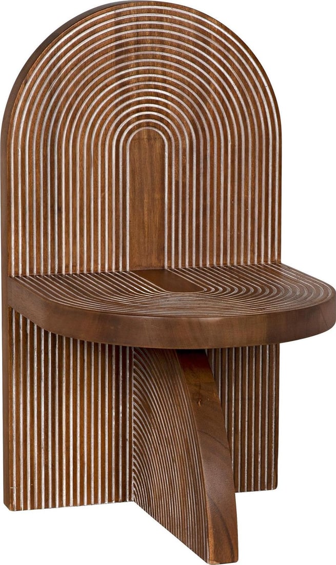 Noir Jupiter Chair Regency Style Dark Walnut Finish (1 of 10)