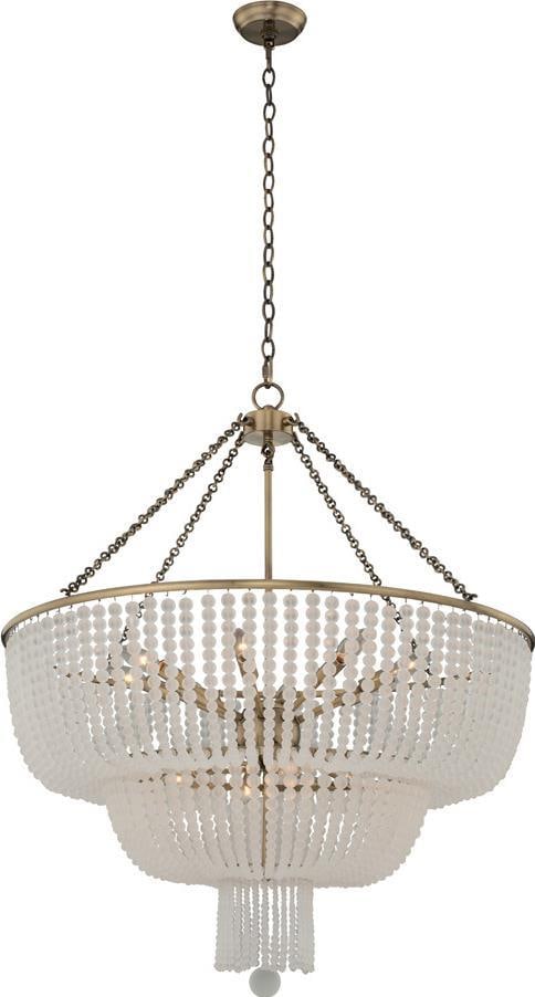 Kalco Esperanza Pendant Chandelier Brushed Champagne Gold 12 Bulbs: Kalco Esperanza Pendant Chandelier Brushed Champagne Gold 12 Bulbs Illuminate your space with the Esperanza Pendant featuring a stunning frosted glass design. Crafted with a brushed champagne gold fin