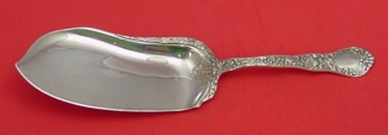 Gorham Meadow Sterling Silver Fish Server 11.25 Antique Multi Motif: Gorham Meadow Sterling Silver Fish Server 11.25 Antique Multi Motif This exquisite fish server is part of the Meadow pattern by Gorham, showcasing a unique antique multi-motif design. Crafted from hig