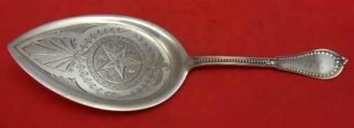 Gorham Beaded Sterling Silver Pie Server 8 3/4 Inches Monogrammed (1 of 1)