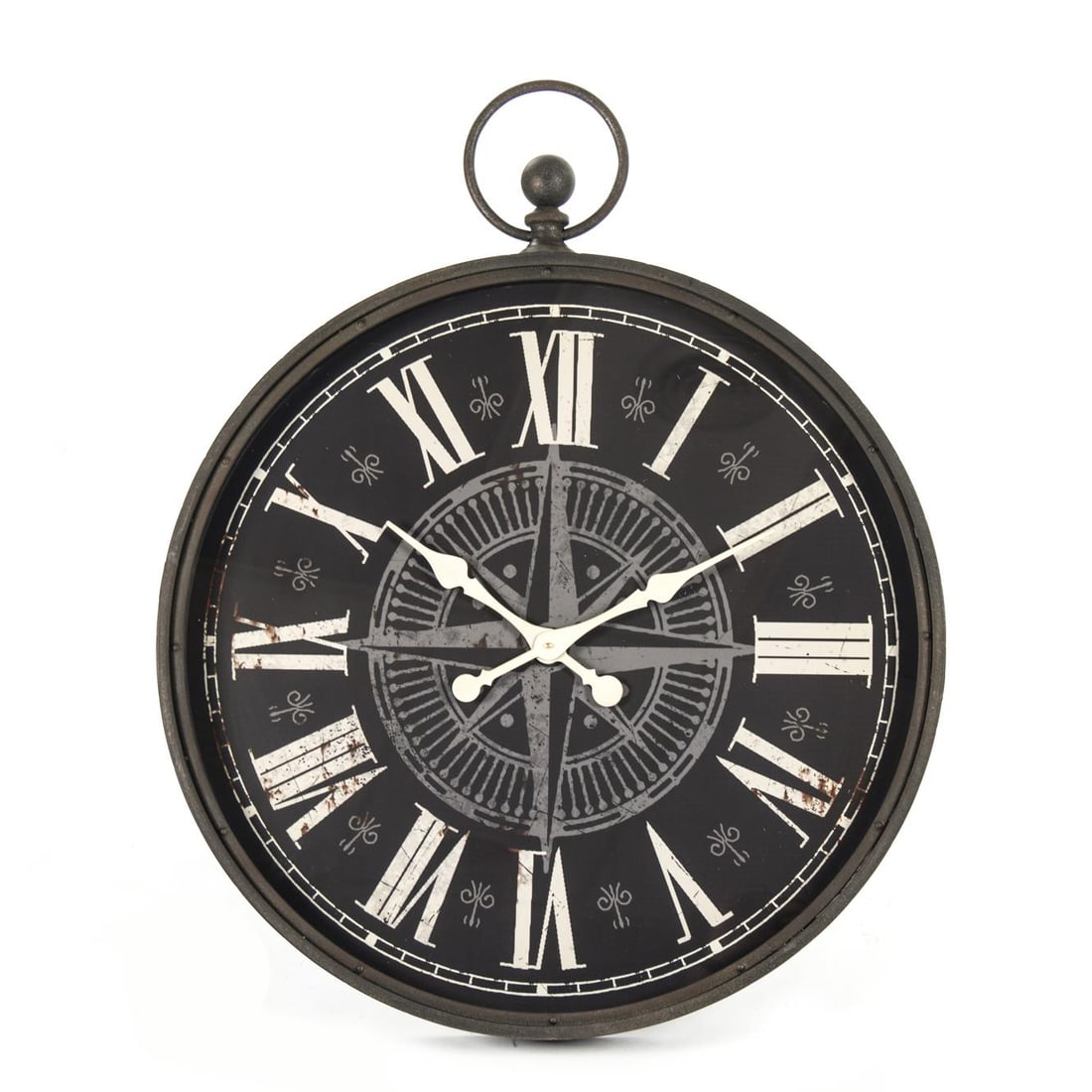Zentique Ebony Jan Clock 30 Inch English Traditional Home Accent (1 of 2)