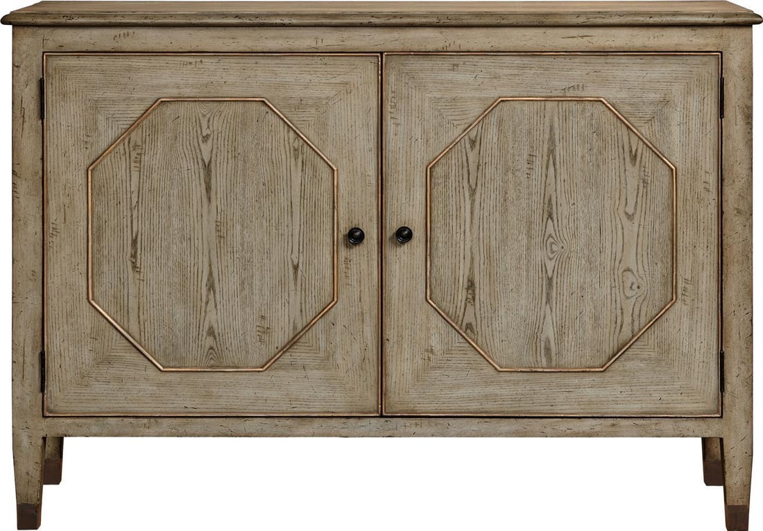 Port Eliot Light Ash Cabinet Regency Style with Gold Accents (1 of 1)