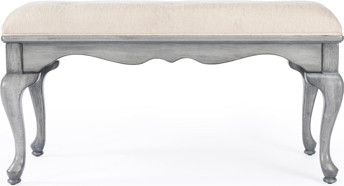 Butler Grace Collection Powder Gray Classic Rectangular Bench - 3