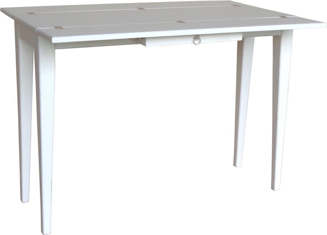 Trade Winds Easton White Mahogany Gathering Console Table (1 of 2)