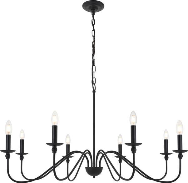 Rohan Mid-Century Pendant Light Matte Black UL-Listed 21.80H 42W 42D: Rohan Mid-Century Pendant Light Matte Black UL-Listed 21.80H 42W 42D Illuminate your space with the Rohan Mid-Century Pendant Light. This stylish pendant light features a sleek matte black finish that