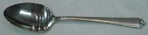 Oneida Satin Beauty Sterling Silver Serving Spoon 8 1/4" (1 of 1)