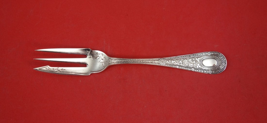 Whiting Laureate Sterling Silver 3-Tine Pastry Fork 6 Inch (1 of 2)