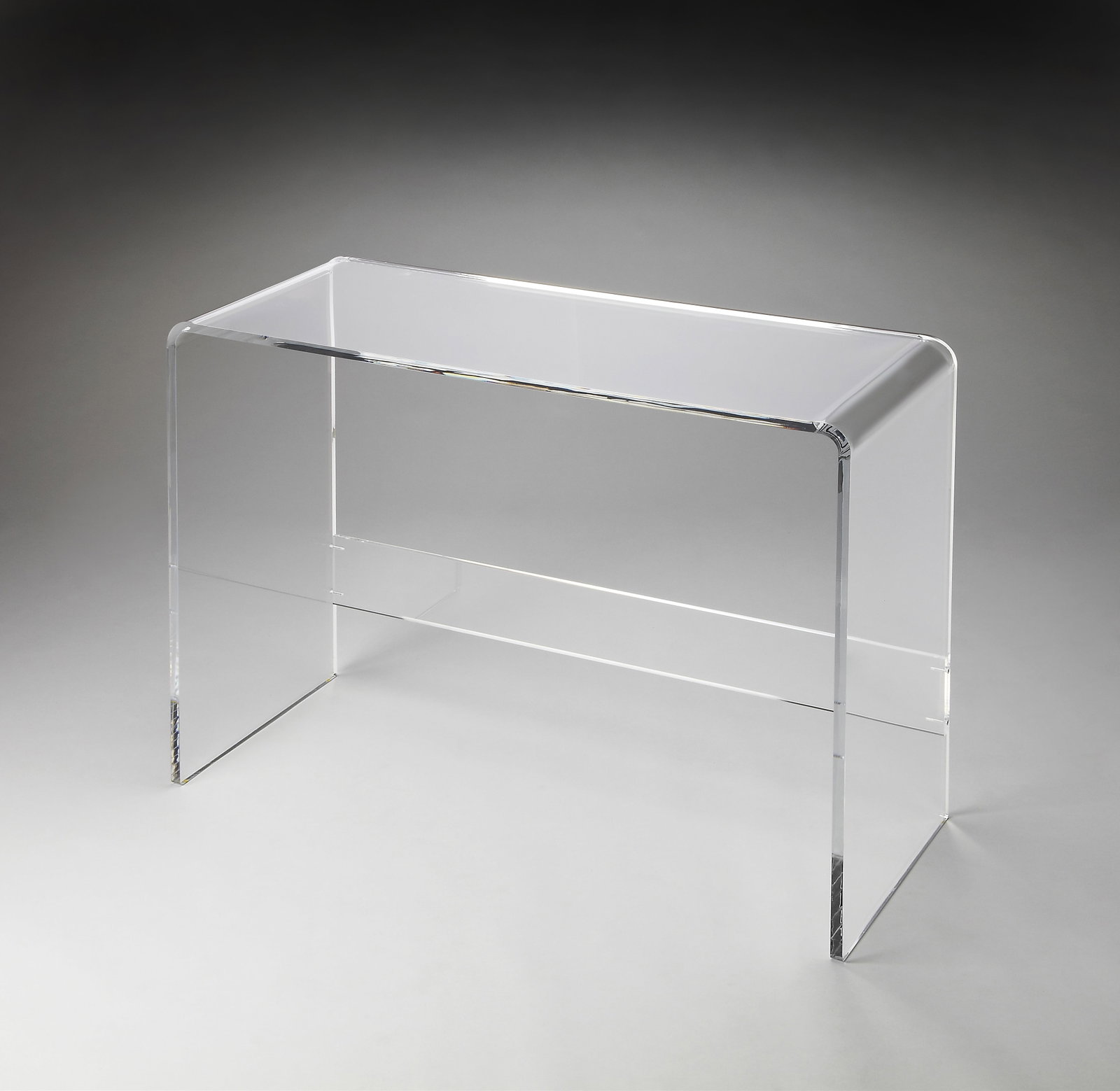 Modern Butler Acrylic Console Table Clear Finish Rectangle (1 of 2)