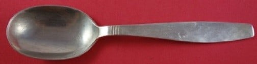 Allan Adler Swedish Modern Sterling Silver Serving Spoon 7 7/8 Inch Lightly Hammered (1 of 1)