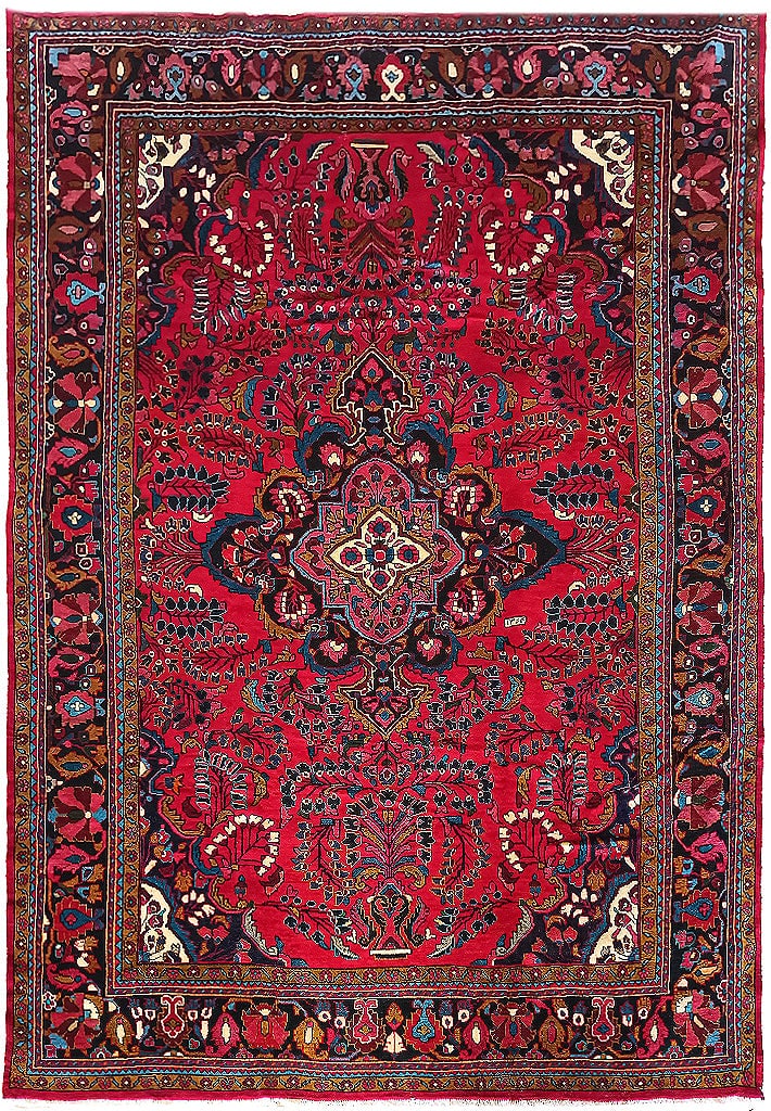 Authentic Persian Lilihan Rug 8.3 x 11.4 Feet Classical Design (1 of 10)
