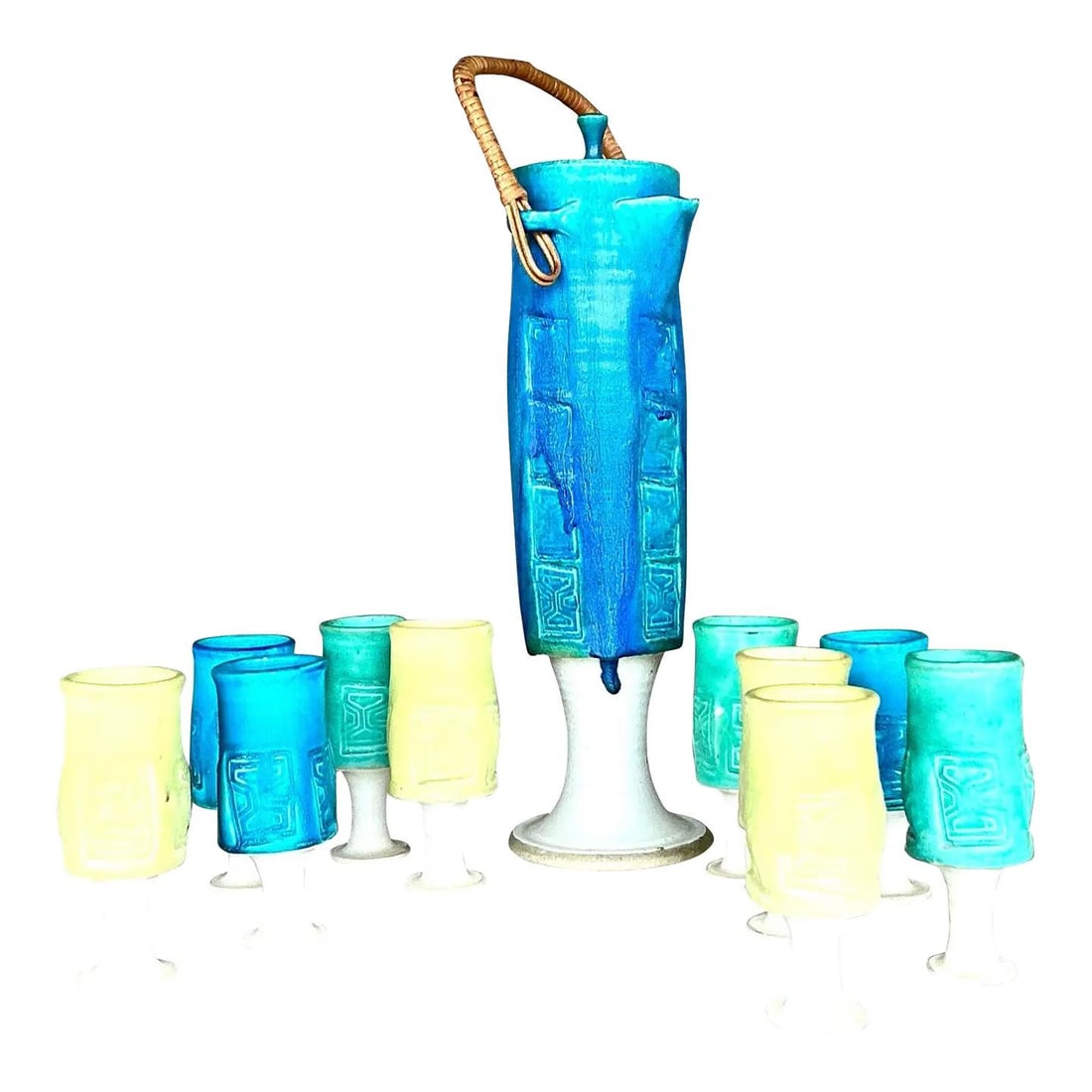 Set of 11 Studio Pottery Pitchers Vintage Mid-Century Modern Design (1 of 10)