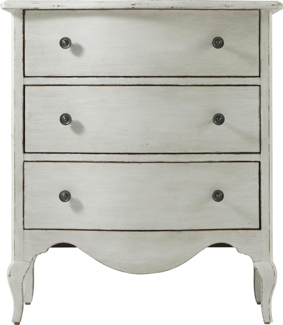 Distressed Beech Maple Veneer Nightstand Tavel Collection Rene Design (1 of 4)