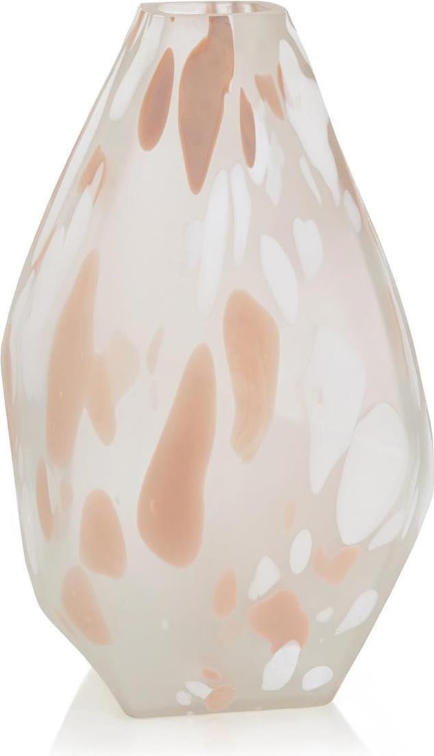 John-Richard Blush Glass Vase for Modern Decor 18.5H (1 of 1)