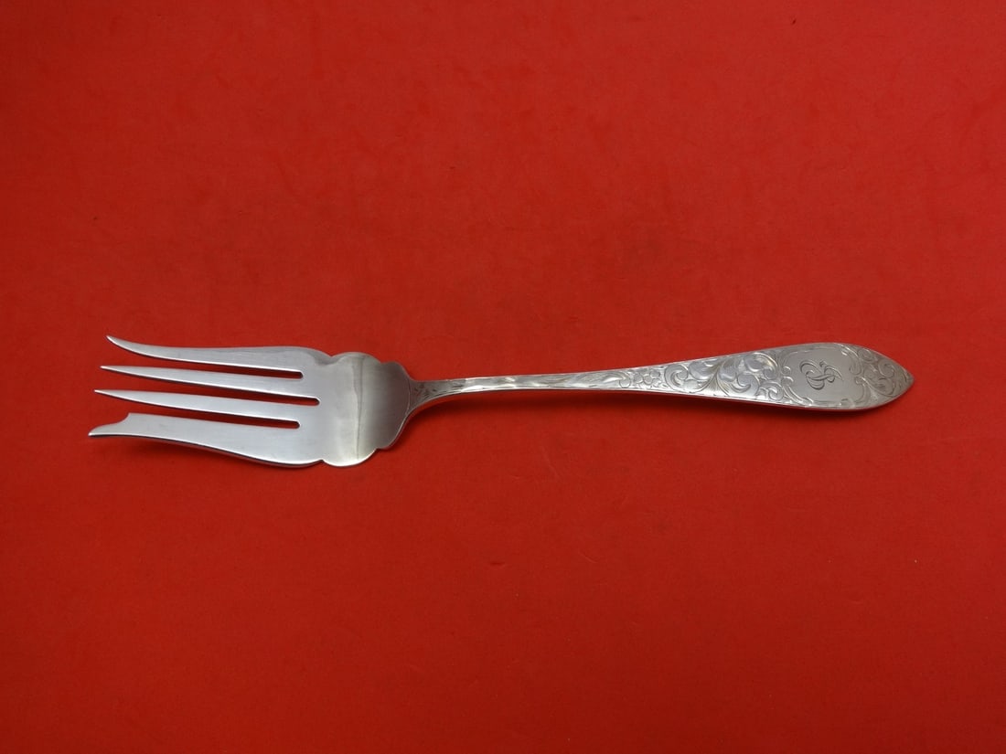 Schofield Lorraine Sterling Silver Cold Meat Fork 8 3/4" Monogrammed (1 of 1)