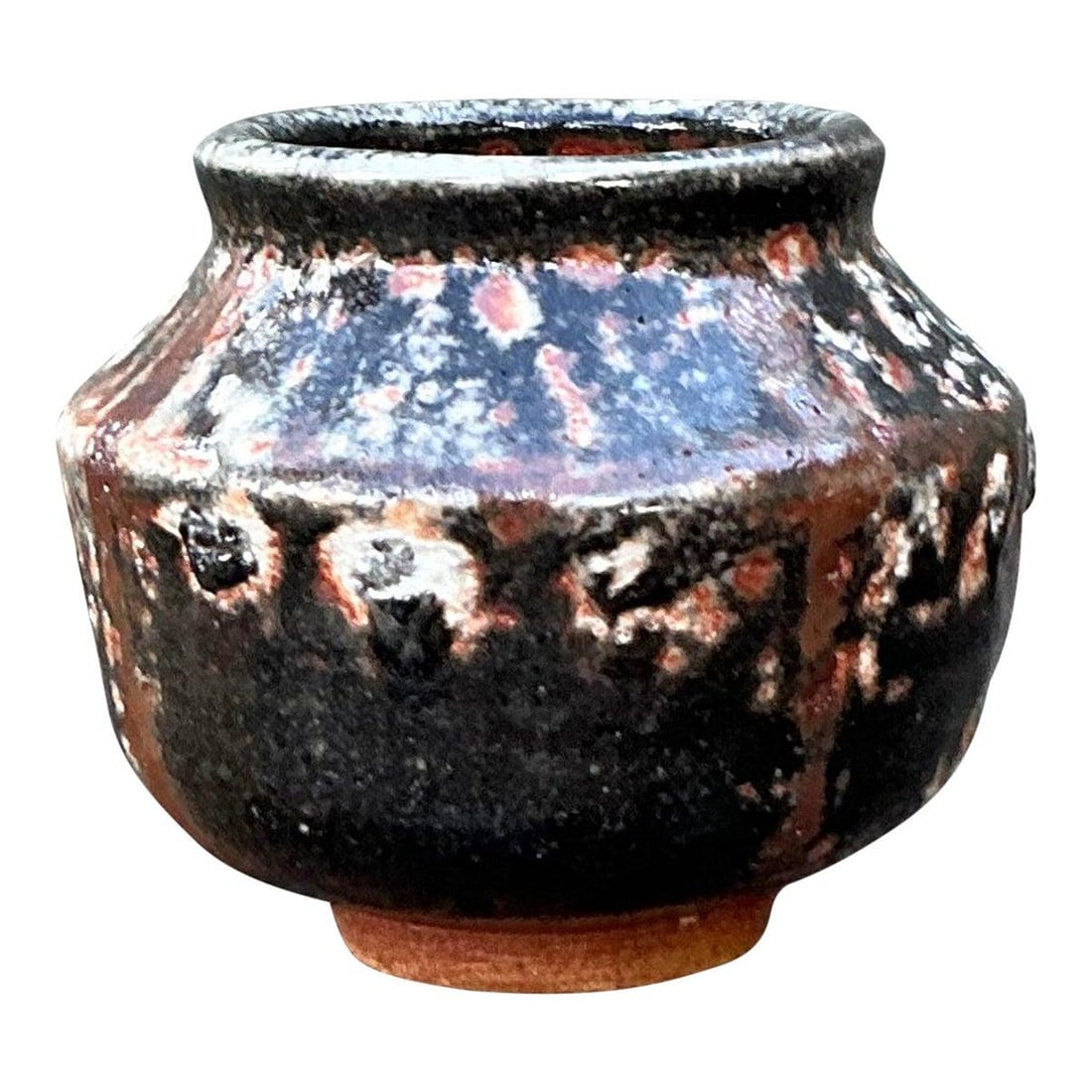 Vintage Studio Pottery Vase 1970s Boho Brutalist Design (1 of 7)