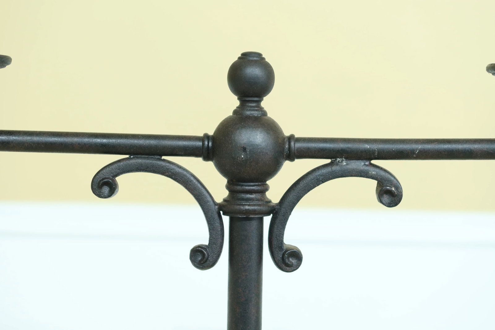 Rustic Iron 2 Arm Floor Lamp with Scroll Work - 2