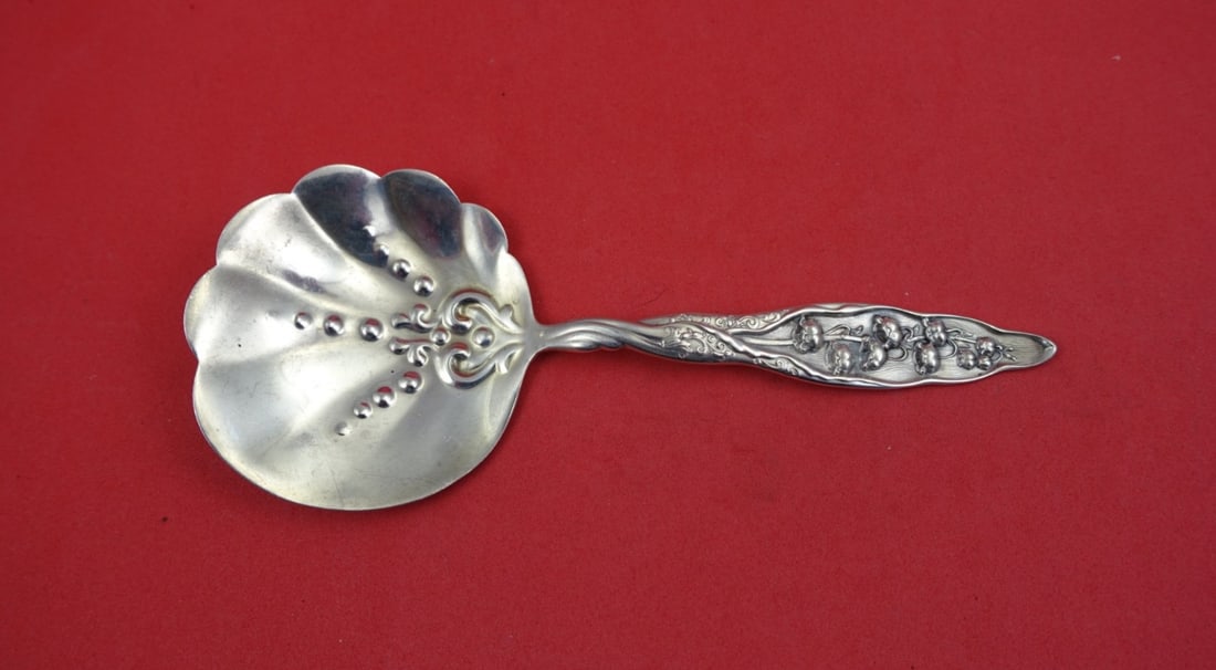 Sterling Silver Confection Spoon Lily of the Valley Pattern by Whiting 5.75 Inch (1 of 2)