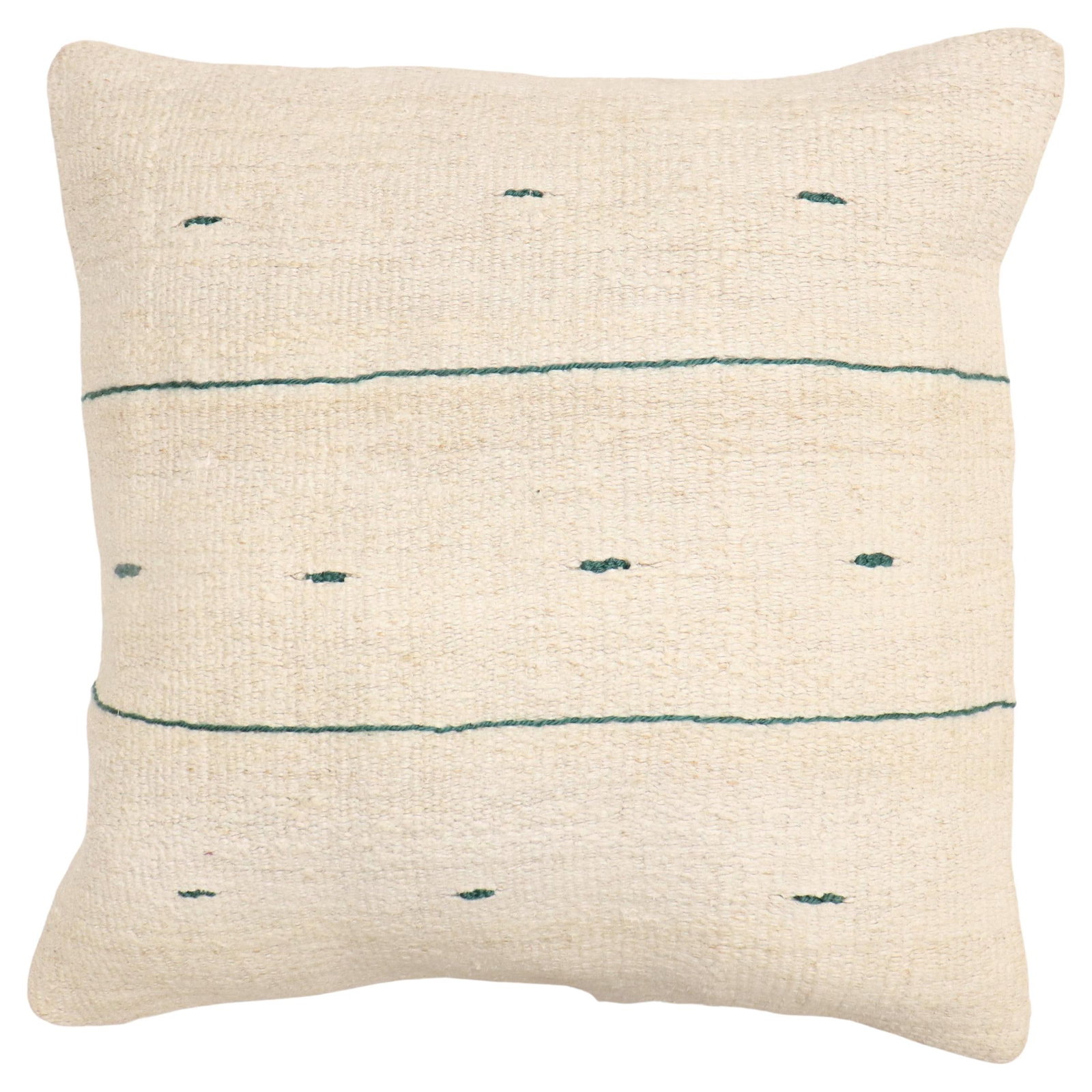 Vintage Turkish Hemp Kilim Pillow Modern Design 19 x 20: Vintage Turkish Hemp Kilim Pillow Modern Design 19 x 20 This striking minimalist large square kilim pillow showcases a modern design, expertly crafted from vintage Turkish hemp kilim. It perfectly ble