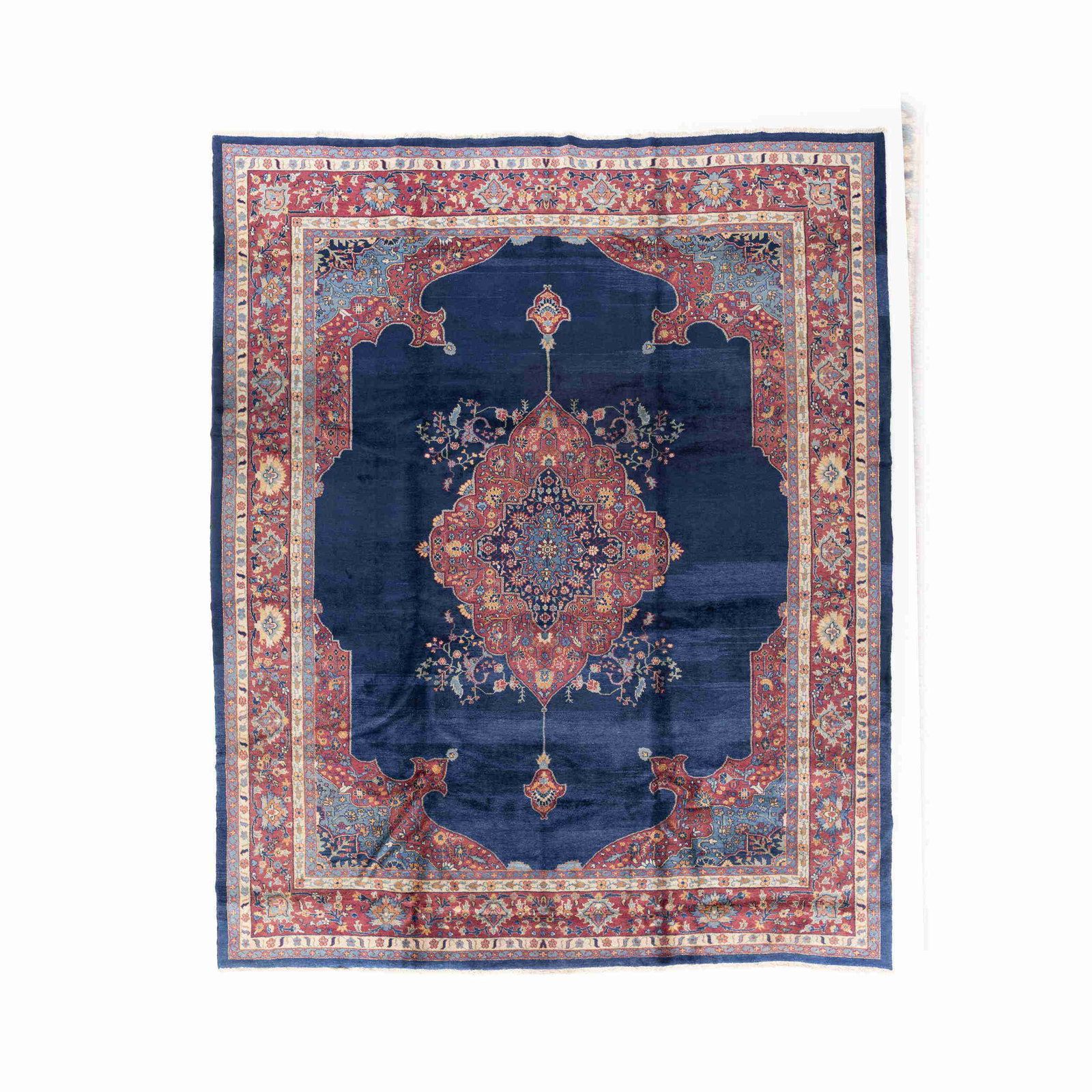 Authentic Handmade Kurt Wool Carpet 123.2 x 153.1 Double Knots (1 of 8)