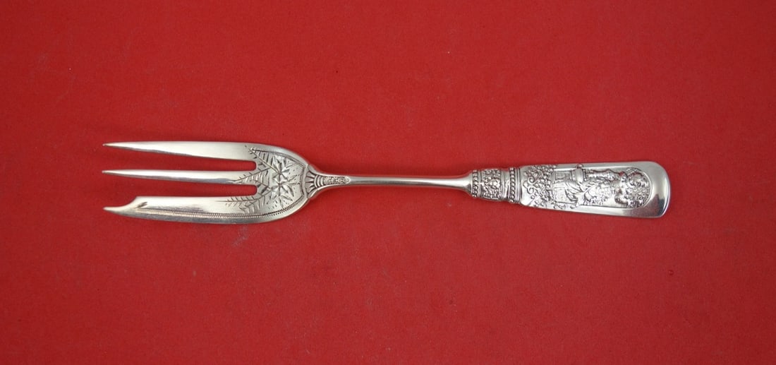 Gorham Fontainebleau Sterling Silver 3 Tine Pastry Fork 5 3 4 (1 of 2)