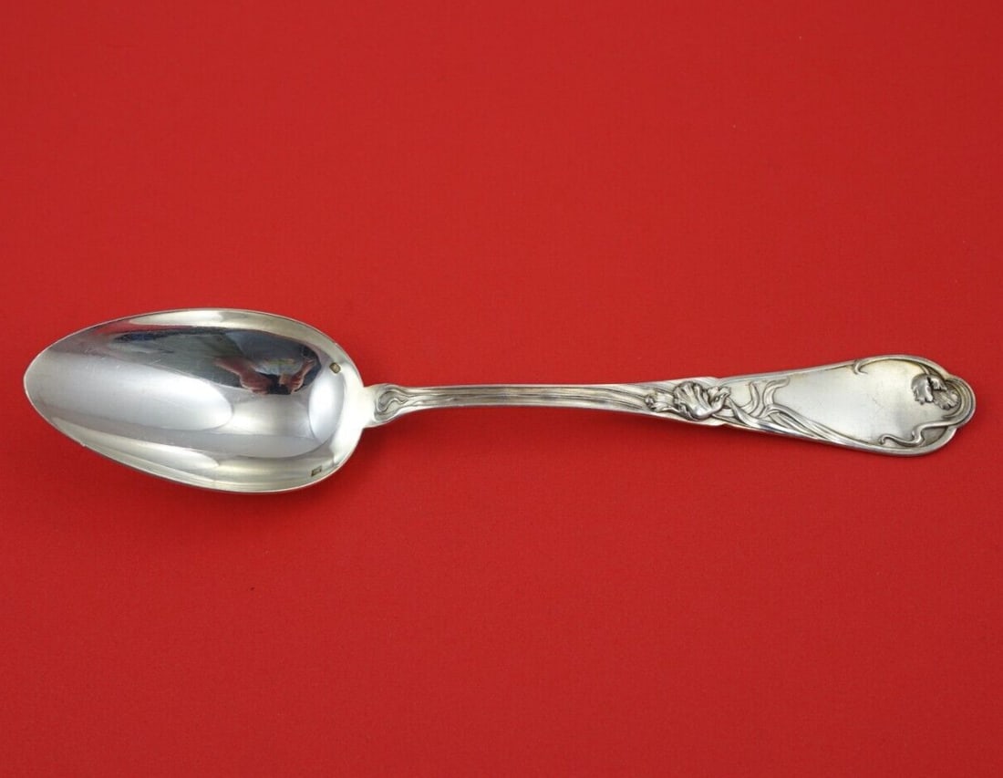 Boulenger Tulipe Tulip .950 Silver Dinner Spoon 8.5 inches (1 of 3)