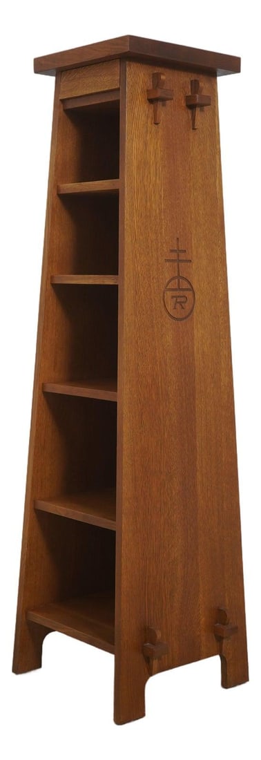 Mission Style Oak Bookcase Model 89-80 With Drawer By Stickley (1 of 10)