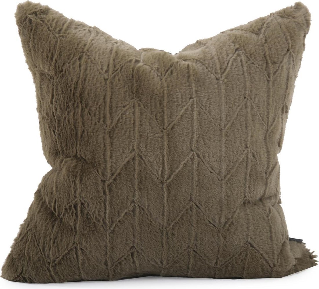 Howard Elliott Hand-Finished Angora Rectangle Pillow with Zipper Closure: Howard Elliott Hand-Finished Angora Rectangle Pillow with Zipper Closure Enhance your home decor with this stylish hand-finished Angora pillow from Howard Elliott. This rectangular pouf features a sle