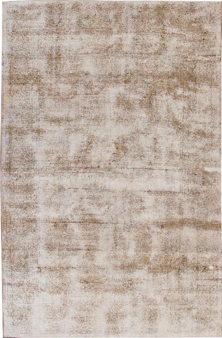 Persian Tabriz Hand-Knotted Wool Rug 7'10 x 11'10 Beige (1 of 6)